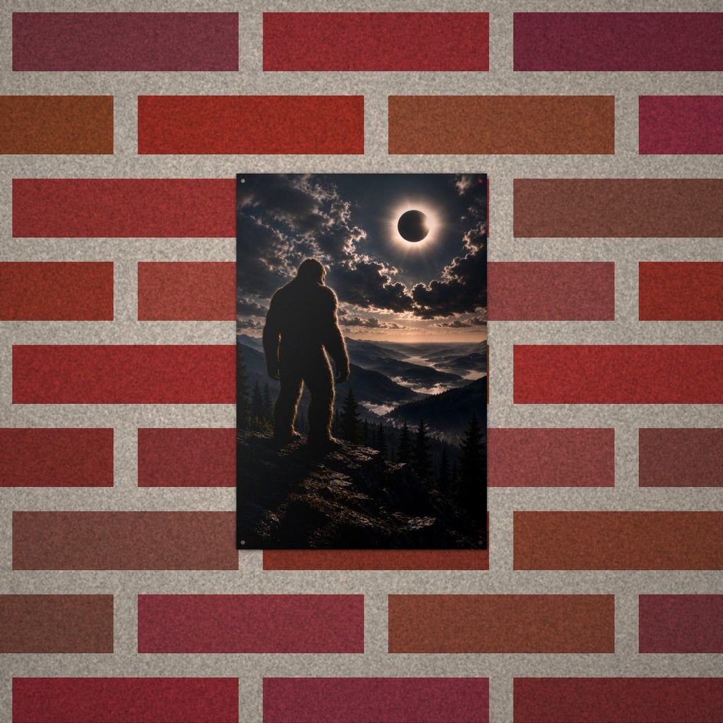 Eclipse Bigfoot Metal Sign Bigfoot Aluminum Sign — alternate angle