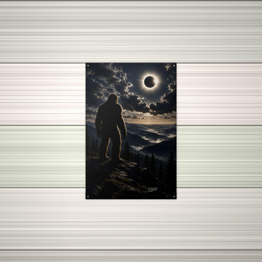 Eclipse Bigfoot Metal Sign Bigfoot Aluminum Sign — alternate angle