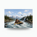 Whitewater Bigfoot Metal Sign Bigfoot Aluminum Sign — front view on white background