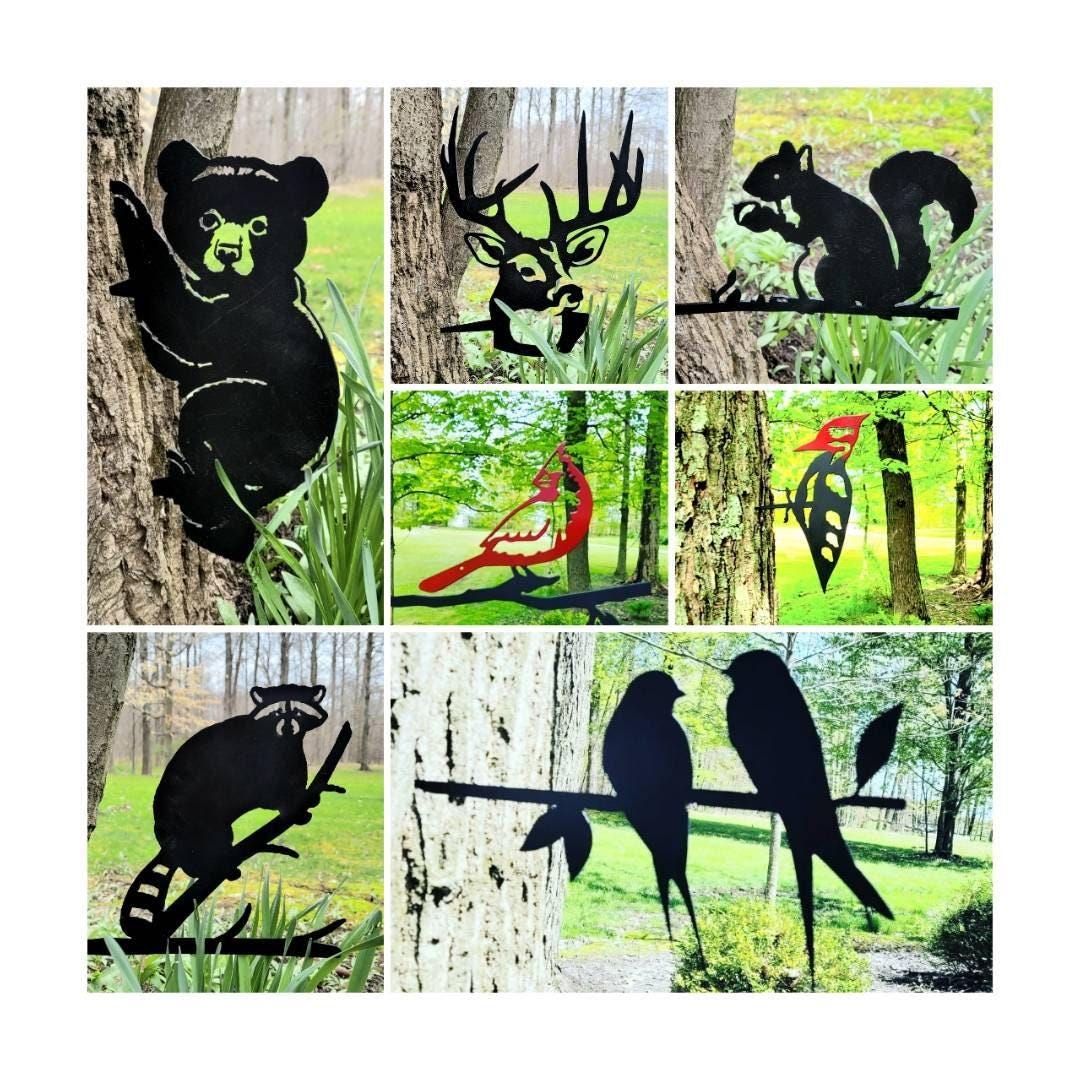 Bigfoot Dad Metal Stake Metal Garden Stake — alternate angle