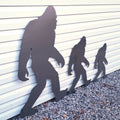 Bigfoot Metal Yard Art Metal Garden Stake — front view on white background