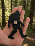 Bigfoot Fridge Magnet, Funny Sasquatch Gift | Plasma-Cut Steel Silhouette, Cryptid Kitchen Decor, Stocking Stuffer