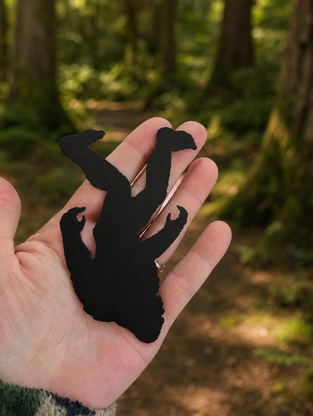 Bigfoot Fridge Magnet, Funny Sasquatch Gift | Plasma-Cut Steel Silhouette, Cryptid Kitchen Decor, Stocking Stuffer