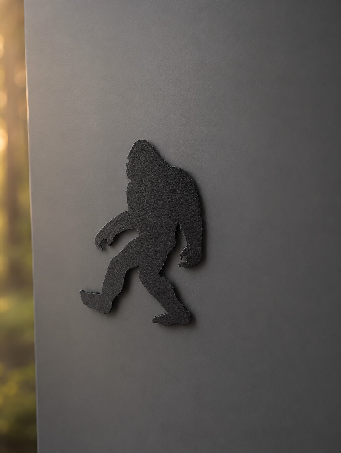 Bigfoot Fridge Magnet, Funny Sasquatch Gift | Plasma-Cut Steel Silhouette, Cryptid Kitchen Decor, Stocking Stuffer