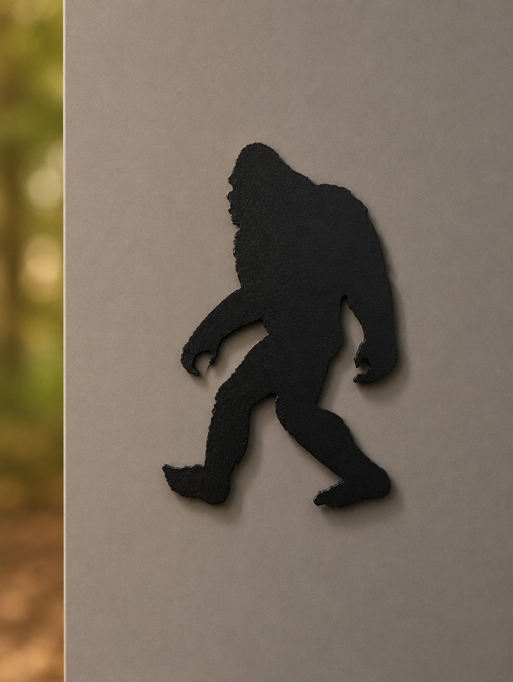 Bigfoot Fridge Magnet, Funny Sasquatch Gift | Plasma-Cut Steel Silhouette, Cryptid Kitchen Decor, Stocking Stuffer