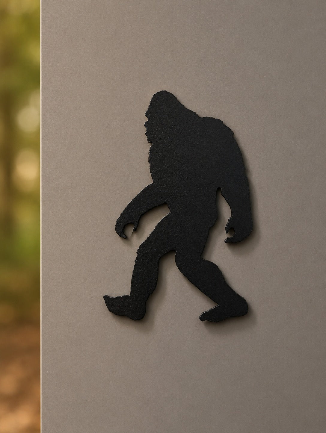 Bigfoot Fridge Magnet, Funny Sasquatch Gift | Plasma-Cut Steel Silhouette, Cryptid Kitchen Decor, Stocking Stuffer