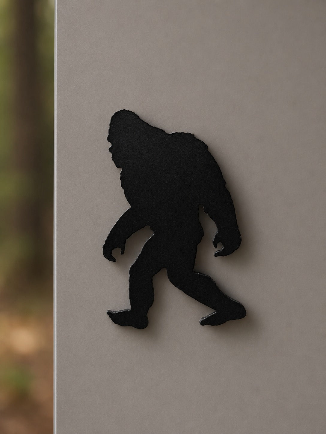 Bigfoot Fridge Magnet, Funny Sasquatch Gift | Plasma-Cut Steel Silhouette, Cryptid Kitchen Decor, Stocking Stuffer