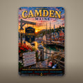 Camden Metal Wall Art, Aluminum Sign, Maine Coastal Decor, Beach Town Wall Hanging, Nautical Gift
