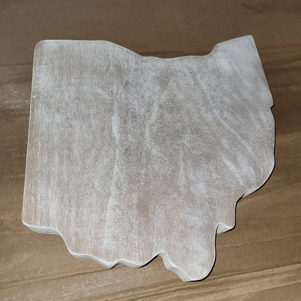 Ohio State Wood Sign: Farmhouse Home Decor Wood Sign — lifestyle setting