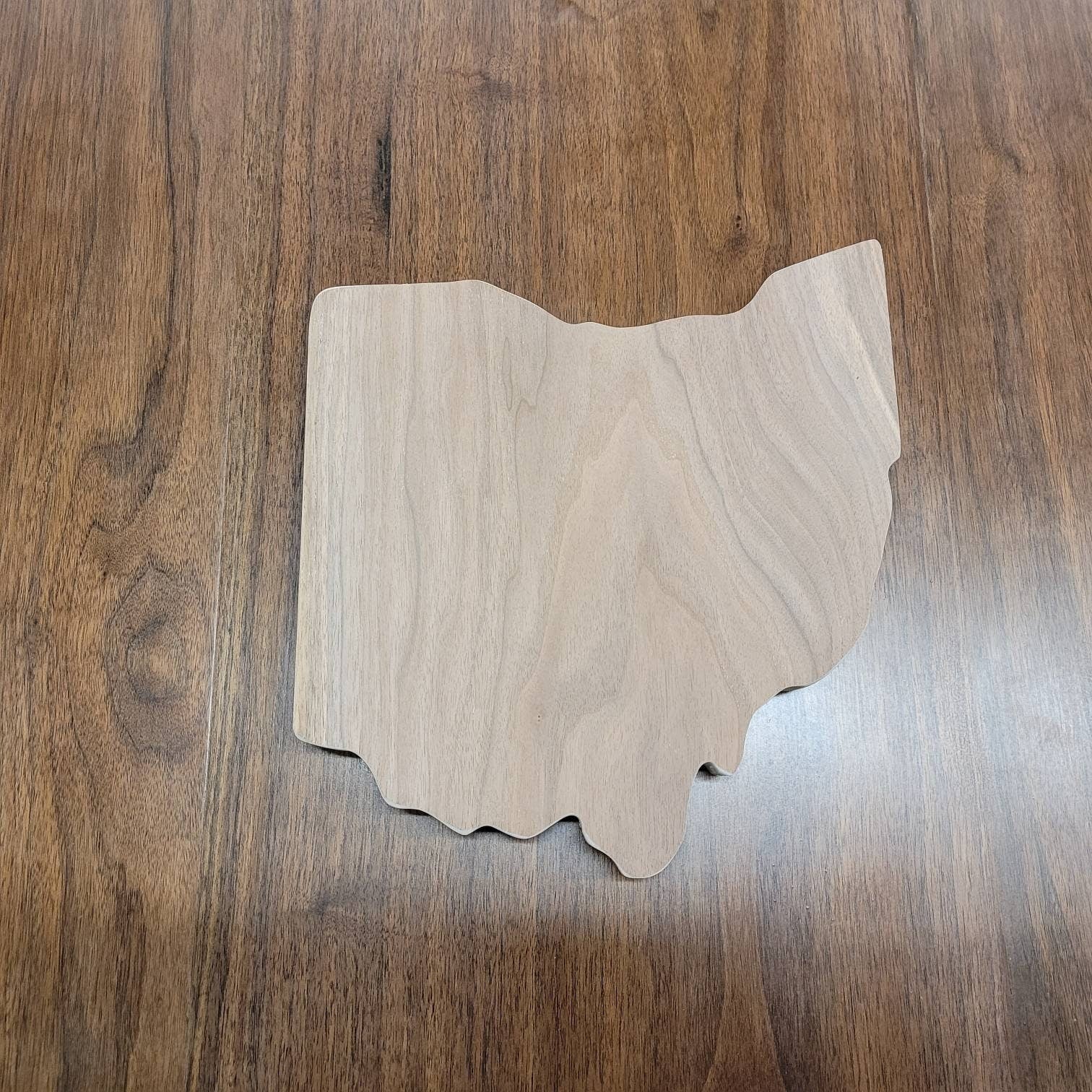 Ohio State Wood Sign: Farmhouse Home Decor Wood Sign — alternate angle