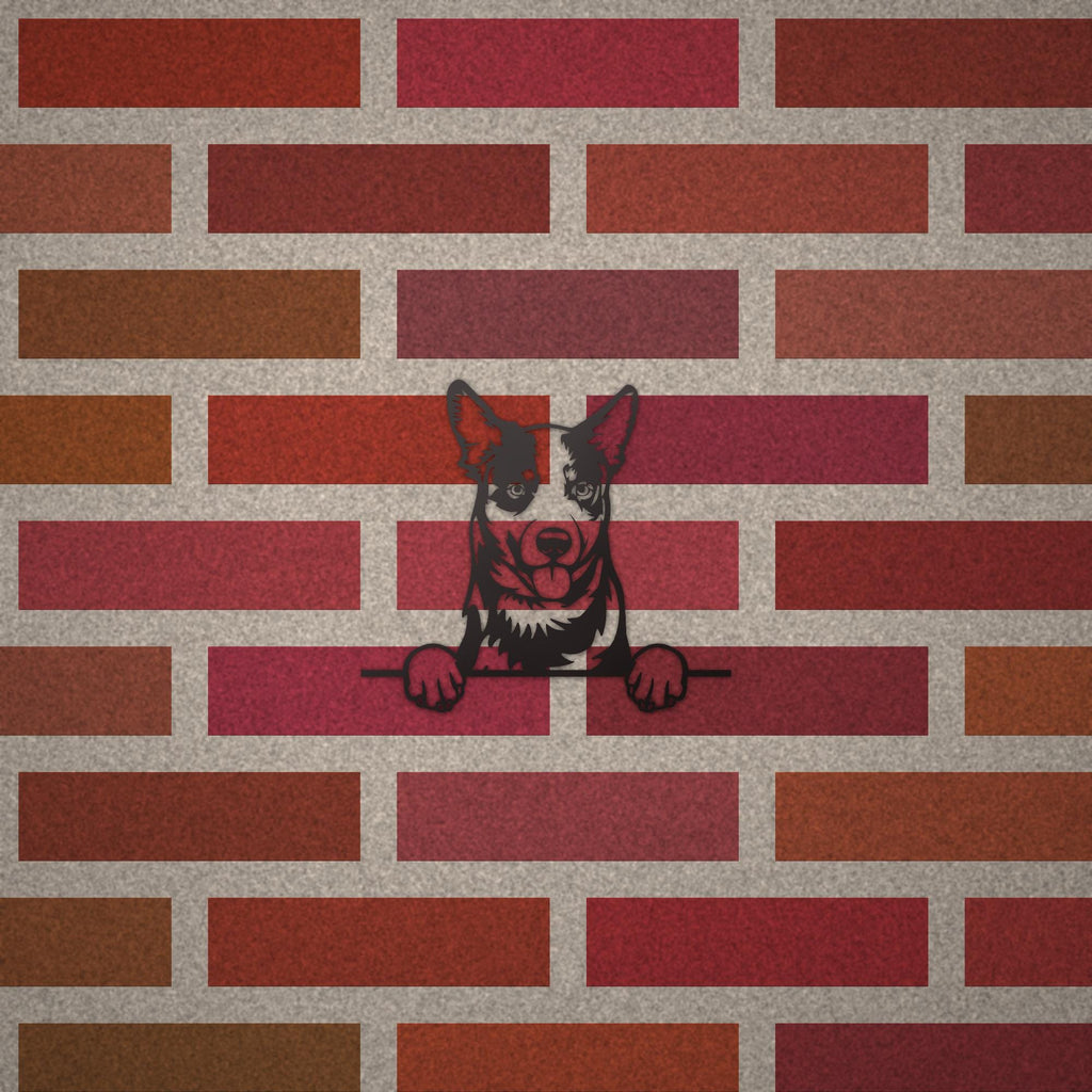 Australian Cattle Dog Metal Wall Art Metal Dog Sign — alternate angle