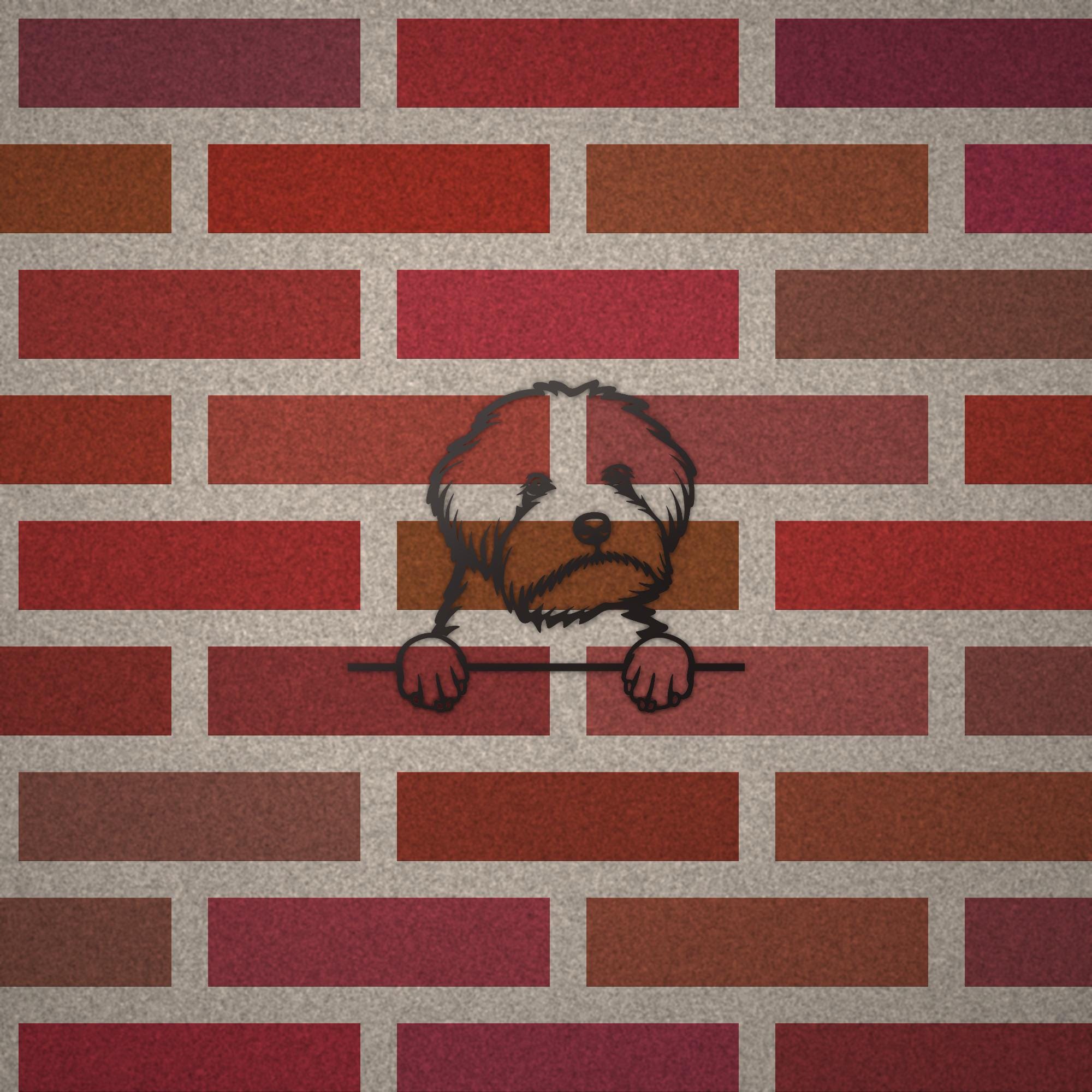 Maltipoo Metal Wall Art Metal Dog Sign — alternate angle