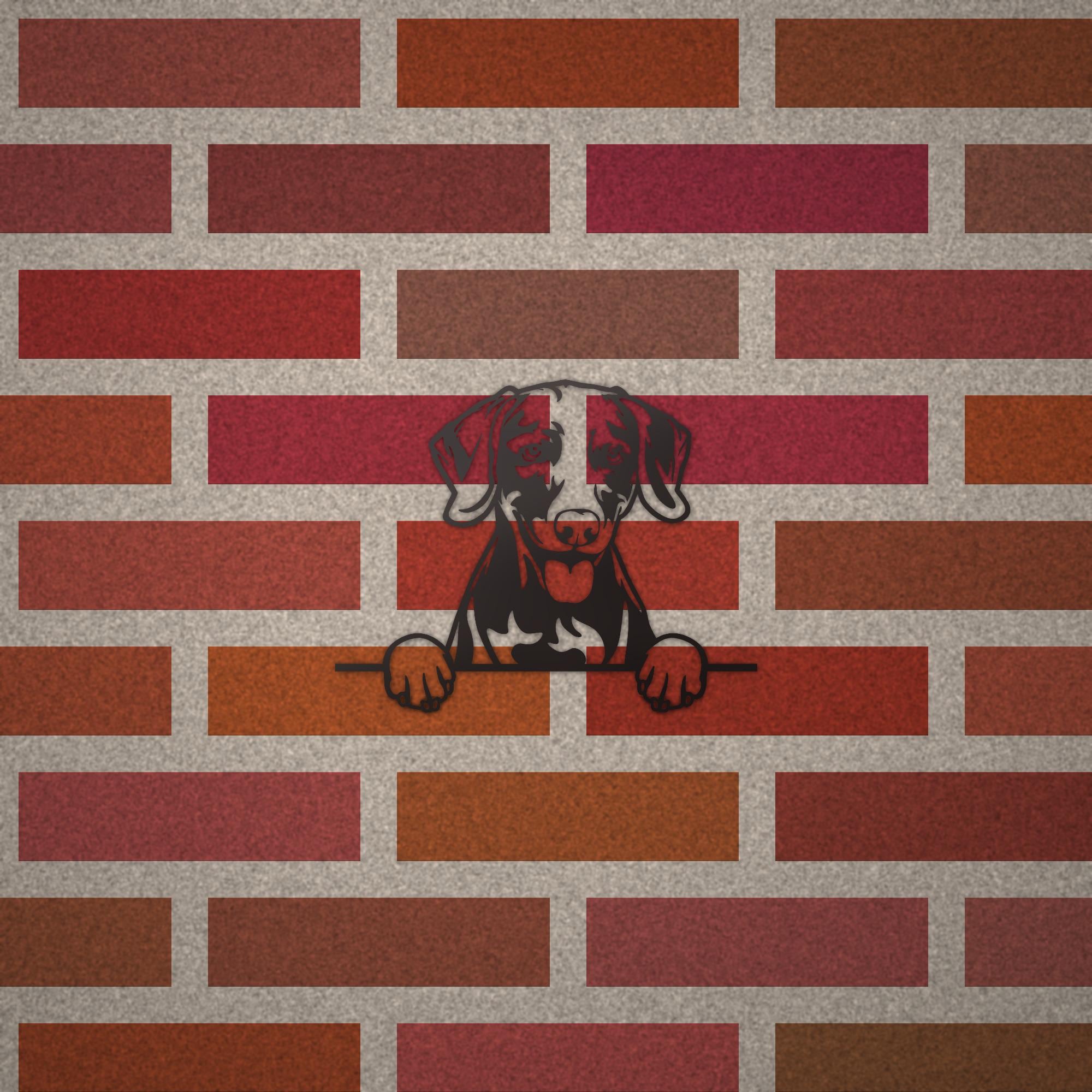 Weimaraner Metal Wall Art Metal Dog Sign — alternate angle