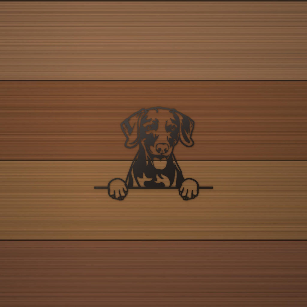 Weimaraner Metal Wall Art Metal Dog Sign — alternate angle