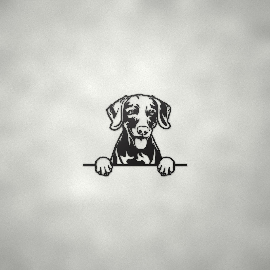 Weimaraner Metal Wall Art Metal Dog Sign — alternate angle