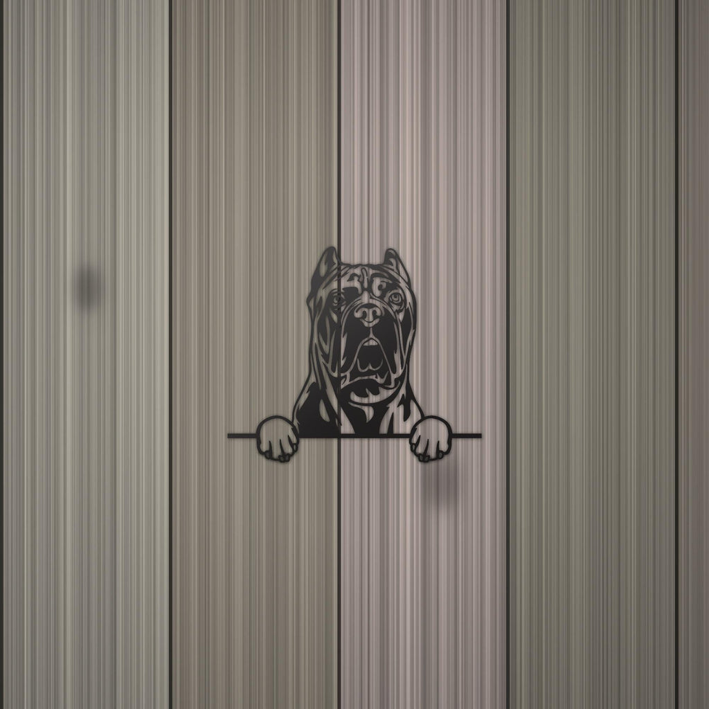 Cane Corso Metal Wall Art Metal Dog Sign — detail view