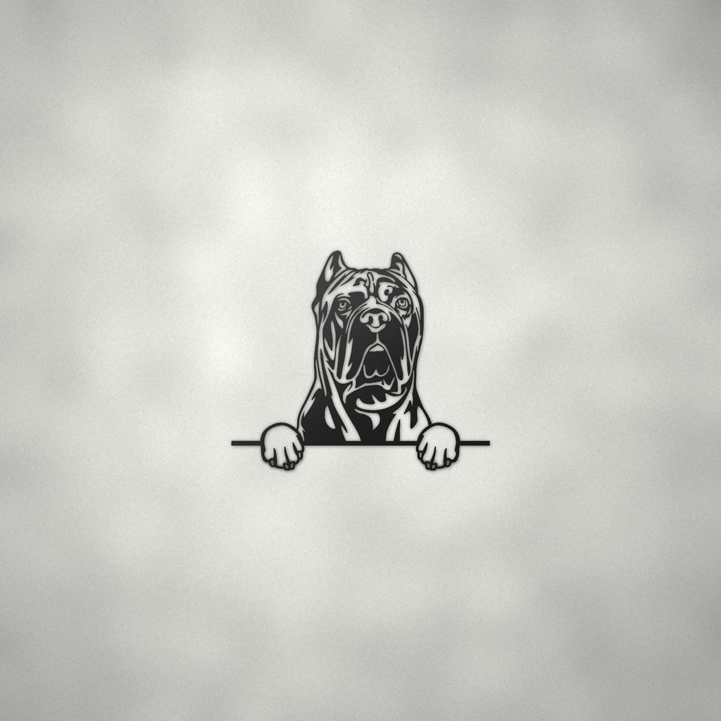 Cane Corso Metal Wall Art Metal Dog Sign — alternate angle
