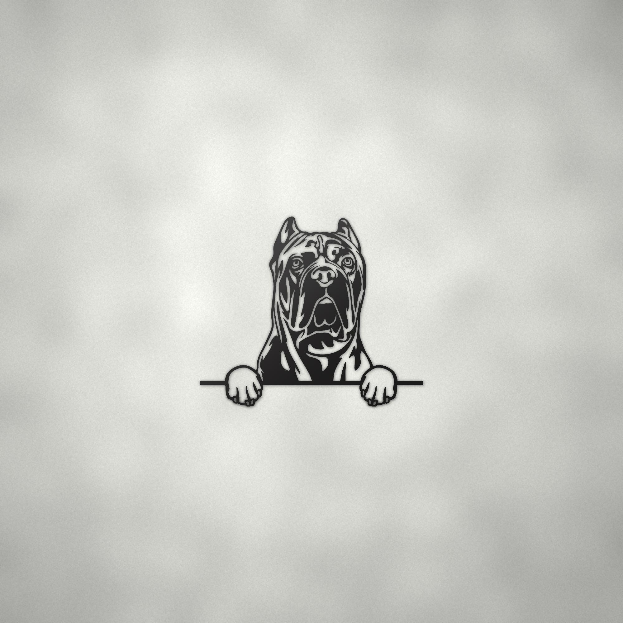 Cane Corso Metal Wall Art Metal Dog Sign — alternate angle