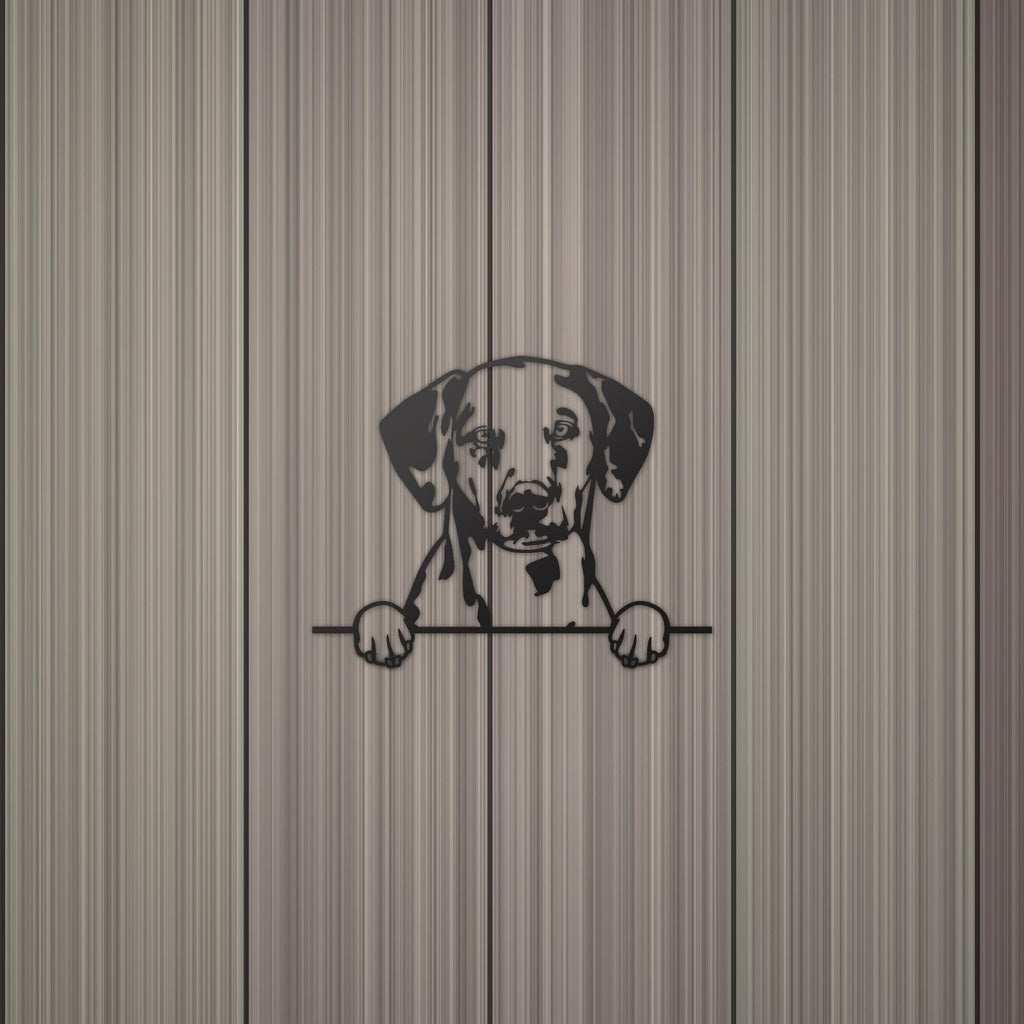 Dalmatian Metal Wall Art Metal Dog Sign — detail view