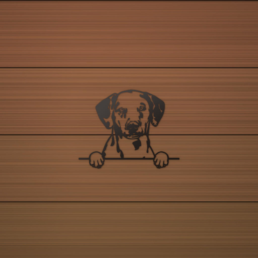 Dalmatian Metal Wall Art Metal Dog Sign — alternate angle