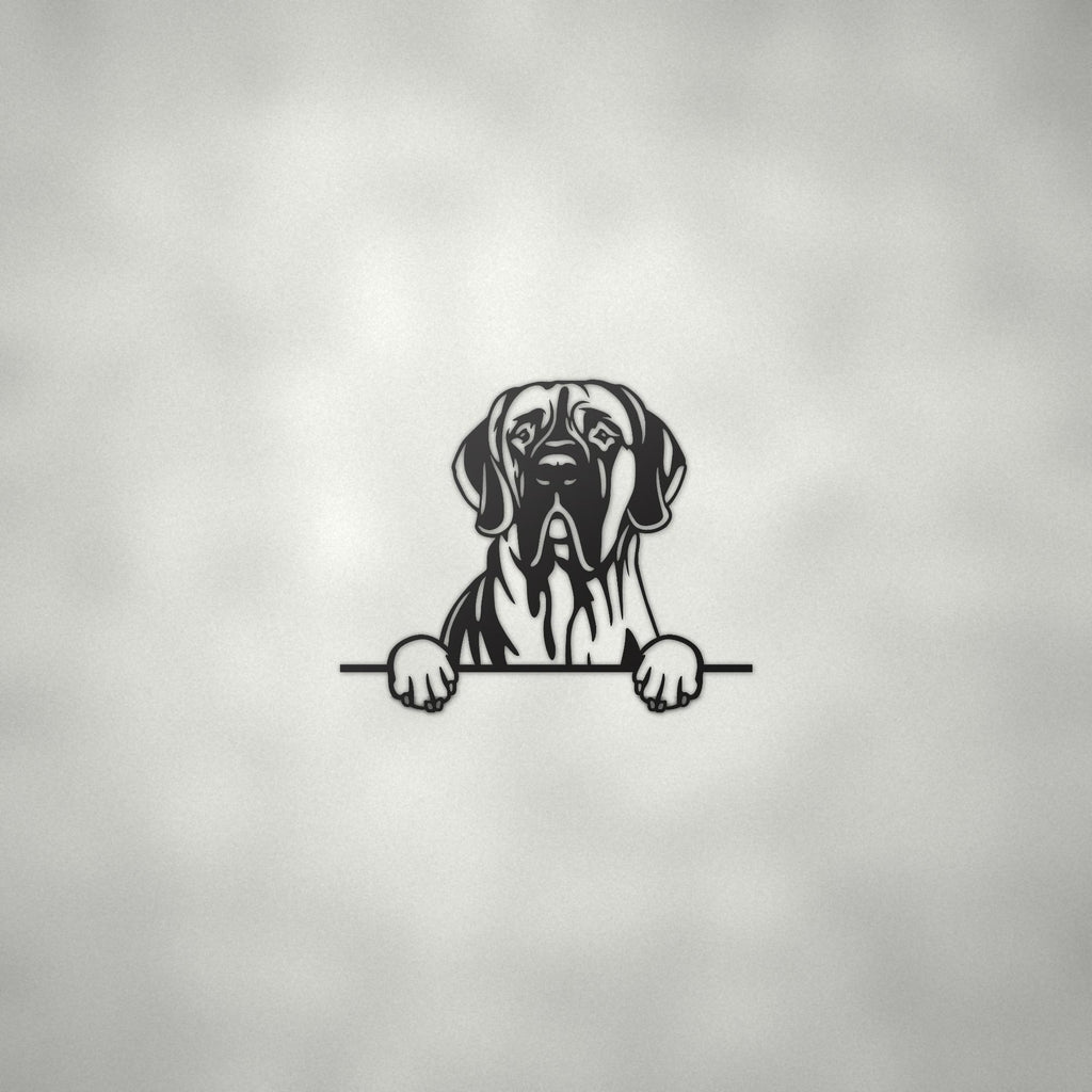 Great Dane Metal Wall Art Metal Dog Sign — alternate angle