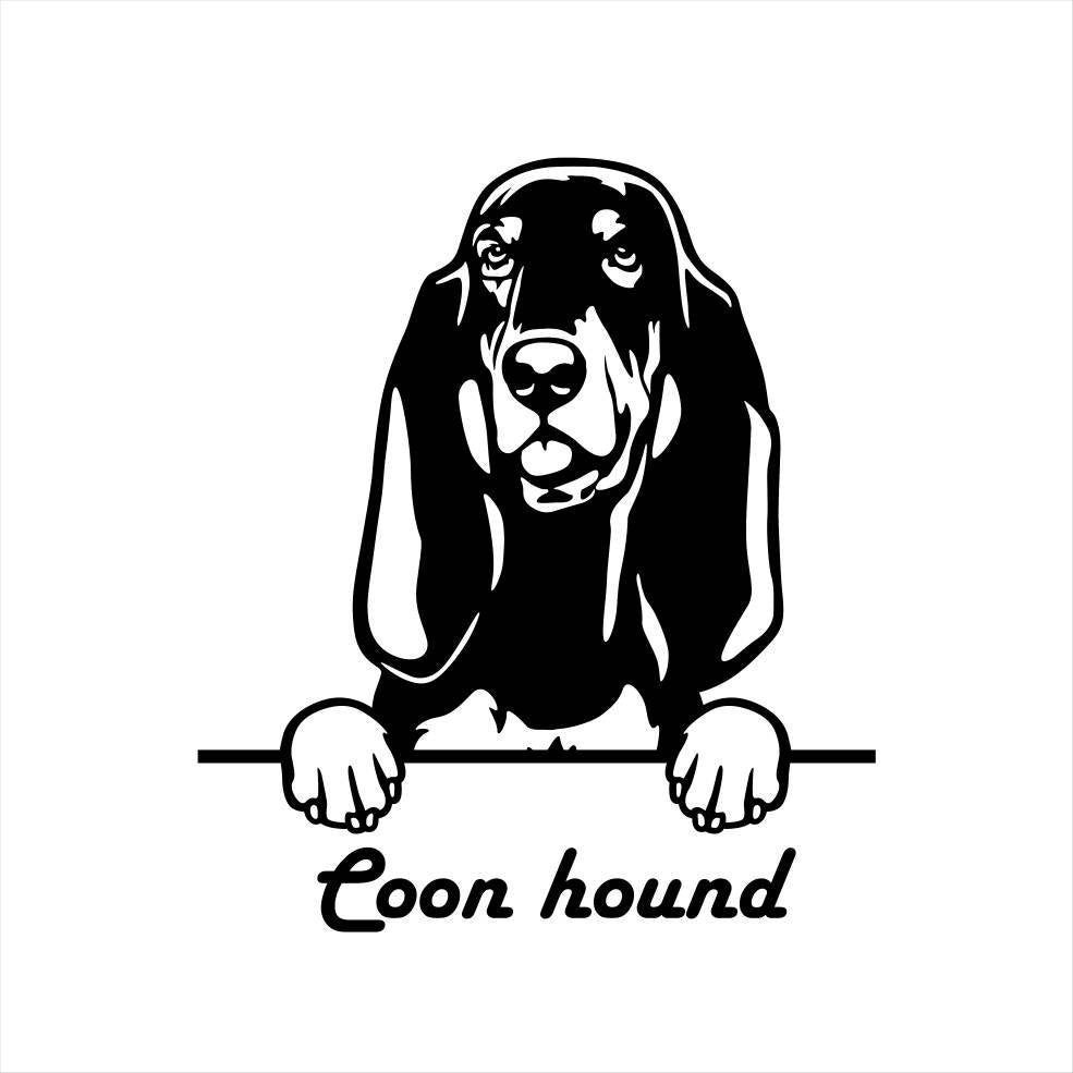 Beagle Coonhound Foxhound Metal Dog Art Metal Dog Sign — alternate angle