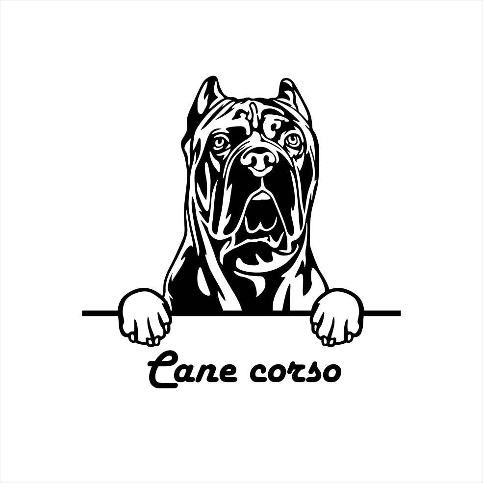Shar Pei Mastiff Bulldog Metal Dog Art Metal Dog Sign — shown on a rustic wall