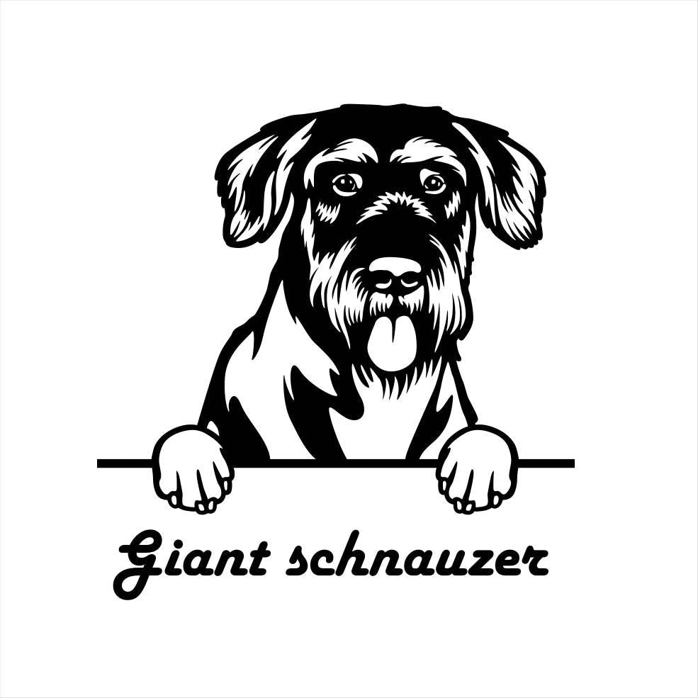 Schnauzer Labradoodle Wolfhound Metal Dog Art Metal Dog Sign — alternate angle