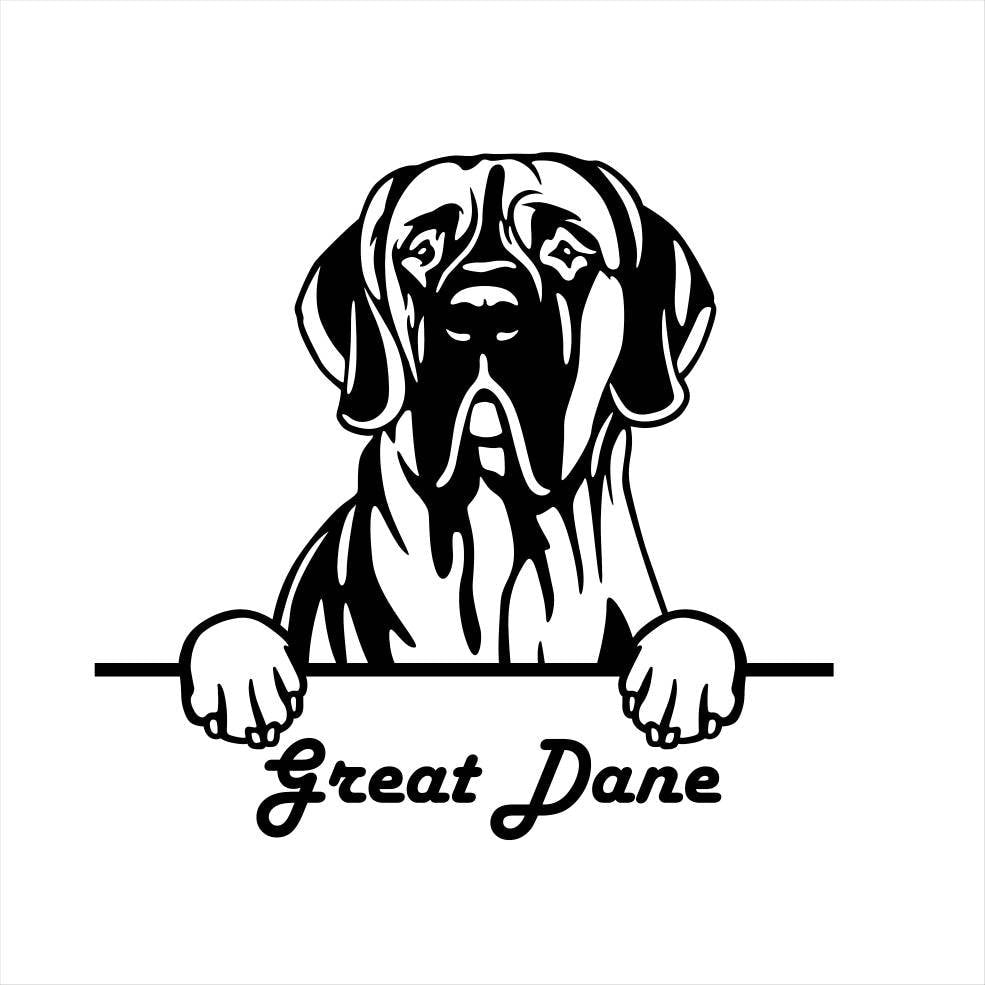 Dog Breed Metal Wall Art Metal Dog Sign — lifestyle setting