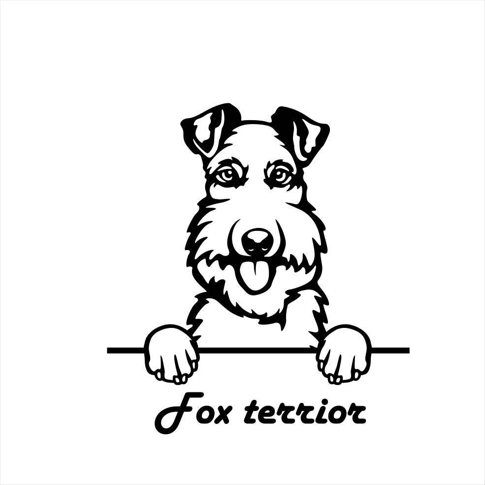 Cocker Spaniel Pomeranian Fox Terrier Dog Art Metal Dog Sign — alternate angle