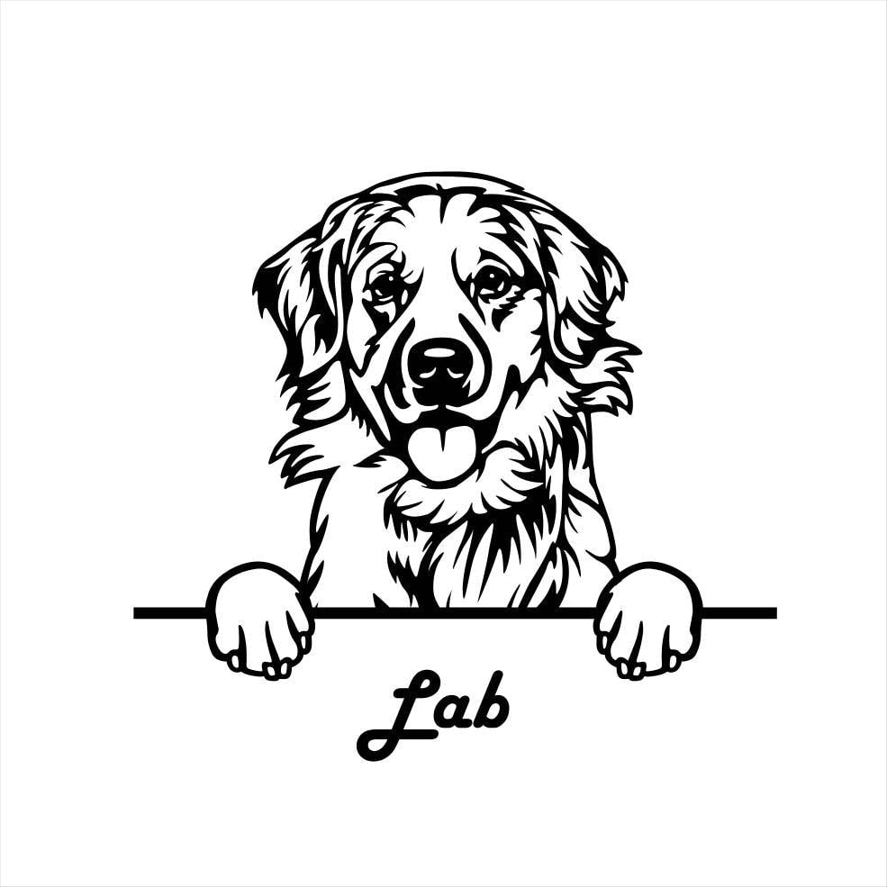 Dog Breed Metal Wall Art Metal Dog Sign — detail view