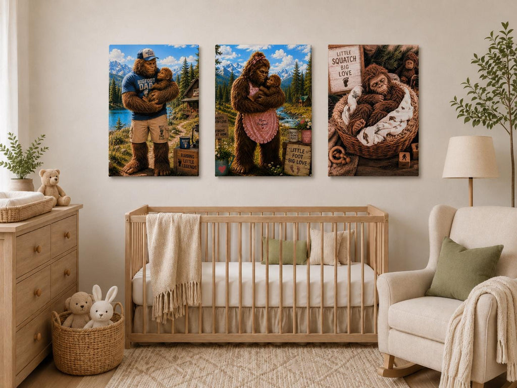 Bigfoot Wedding Canvas Print Canvas Print — alternate angle
