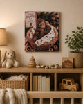 Bigfoot Baby Canvas Print Canvas Print — front view on white background