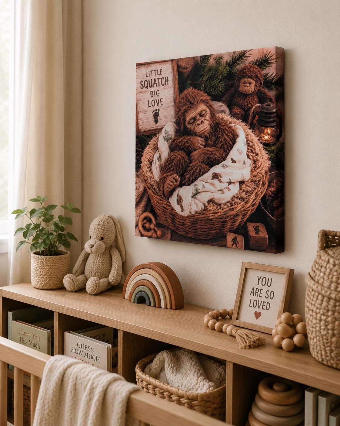 Bigfoot Baby Canvas Print Canvas Print — detail view