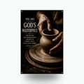 Gods Masterpiece Christian Metal Sign Aluminum Sign — front view on white background