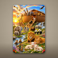 Noahs Ark Rainbow Aluminum Sign Aluminum Sign — front view on white background