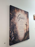 Amazing Grace Canvas Print Canvas Print — front view on white background