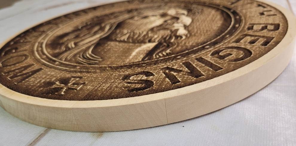 Jesus Solid Pine Christian Wood Sign Wood Sign — alternate angle