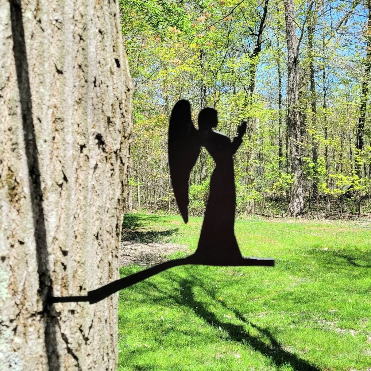 Angel Metal Garden Stake Metal Garden Stake — lifestyle setting