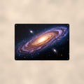 Great Spiral in Andromeda Style aluminum metal sign 12" x 8" - front view on warm wall