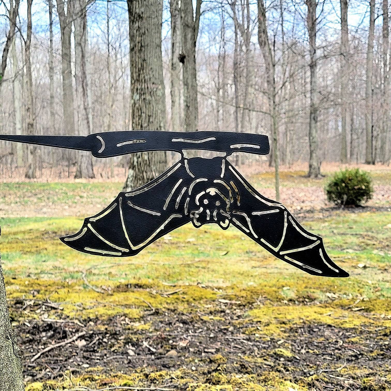 Bat Metal Garden Stake Metal Garden Stake — alternate angle