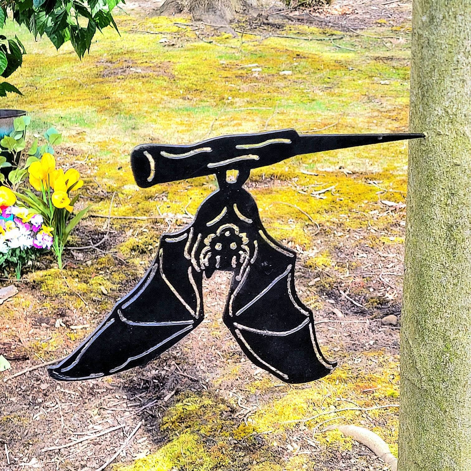 Bat Metal Garden Stake Metal Garden Stake — alternate angle