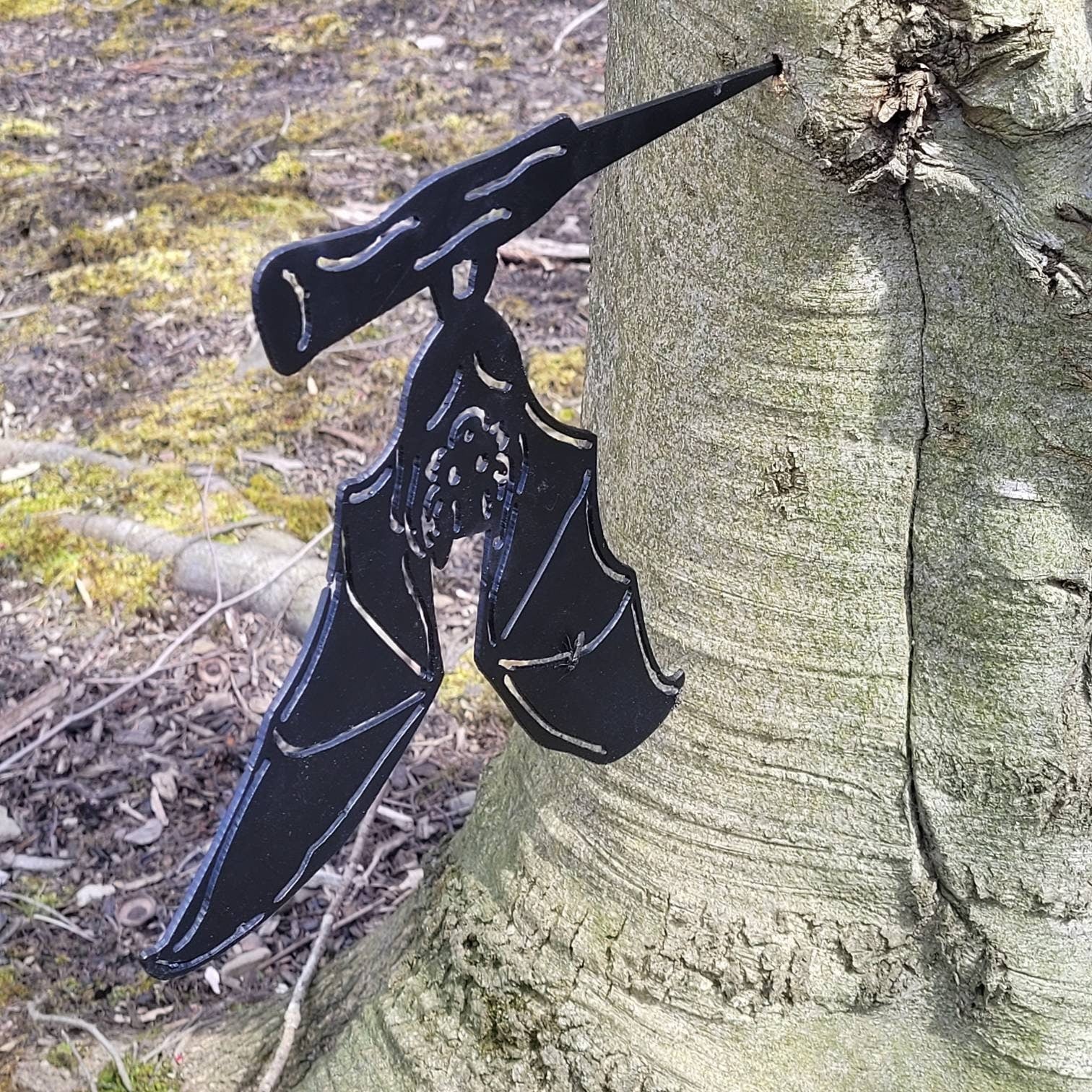 Bat Metal Garden Stake Metal Garden Stake — alternate angle