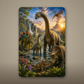 Dinosaur Valley Family Aluminum Sign Aluminum Sign — front view on white background