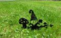 Garden Gnome Metal Garden Stake Metal Garden Stake — front view on white background