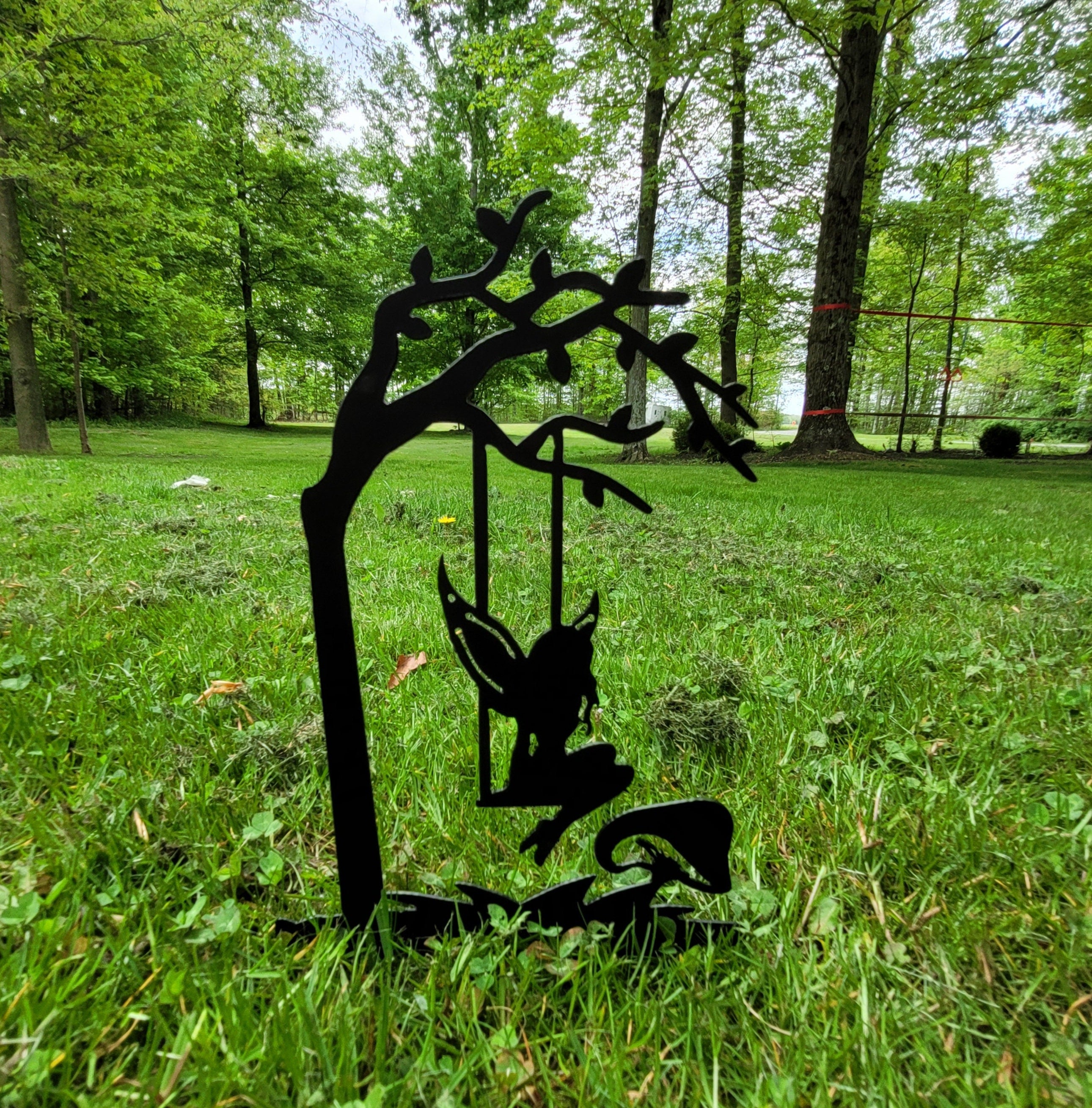 Garden Fairy Metal Garden Stake Metal Garden Stake — lifestyle setting