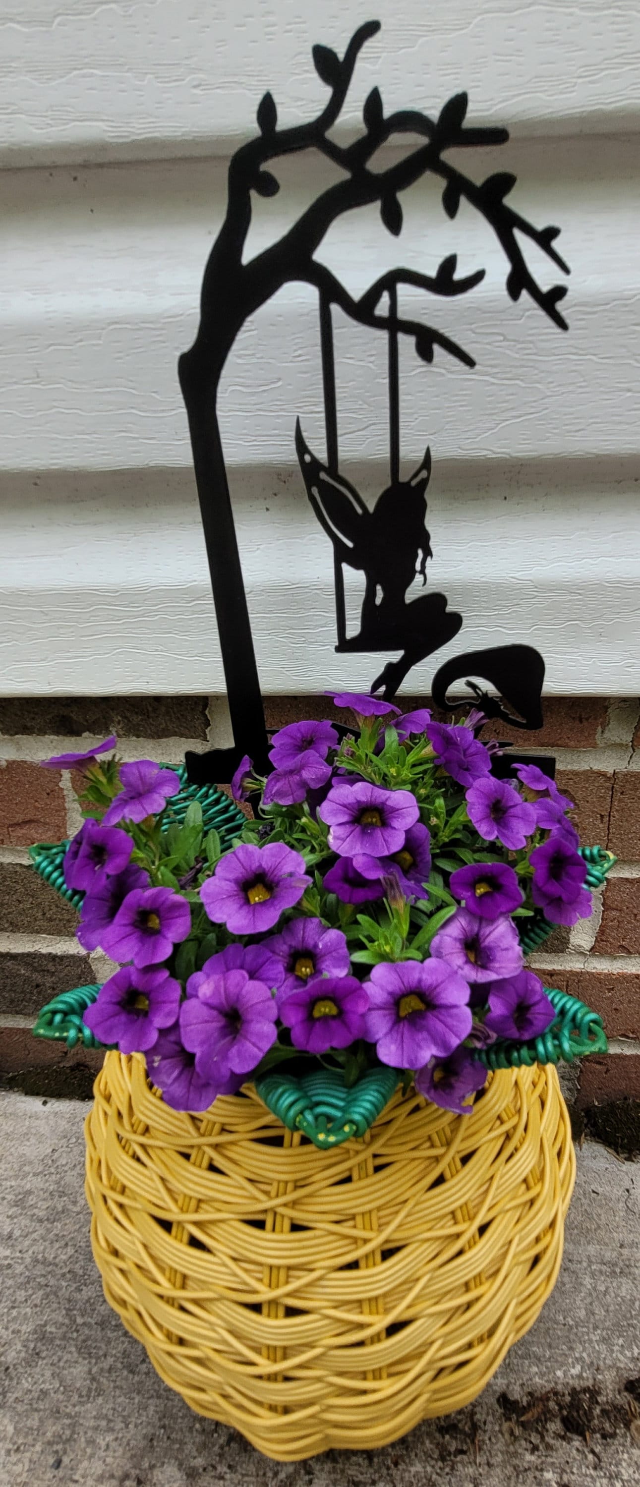 Garden Fairy Metal Garden Stake Metal Garden Stake — detail view