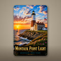 Montauk Point Light Metal Wall Art, Aluminum Sign, Montauk, New York Coastal Decor, Nautical Wall Hanging, Lighthouse Lover Gift