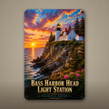 Bass Harbor Head Light Station Metal Wall Art, Aluminum Sign, Tremont, Maine Coastal Decor, Nautical Wall Hanging, Lighthouse Lover Gift