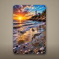 Tidepool Scene Metal Wall Art, Aluminum Sign, Marine Wildlife Wall Decor, Coastal Beach House Gift — aluminum sign mockup